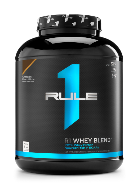 Rule1 Whey Blend 2300 grams (Шоколадно - арахисовое масло)