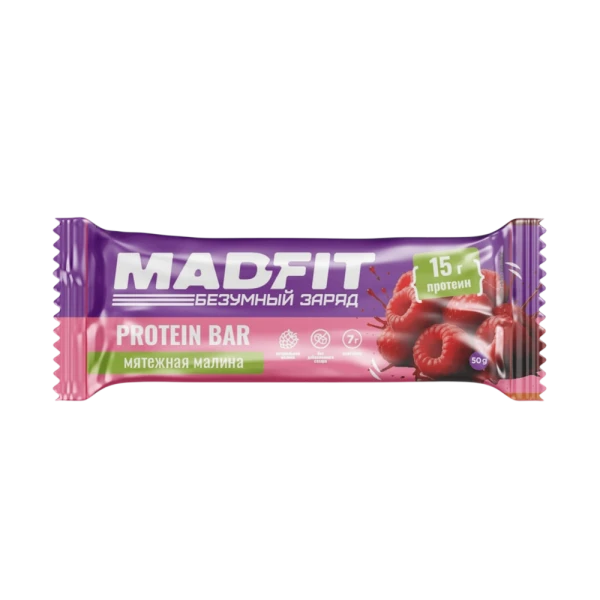 Mad Fit Протеиновый батончик 50 грамм (Малина)