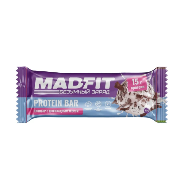 Mad Fit Протеиновый батончик 50 грамм (Шоколадный пломбир)