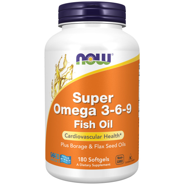 NOW Super Omega 3-6-9 1200 mg 180 softgels