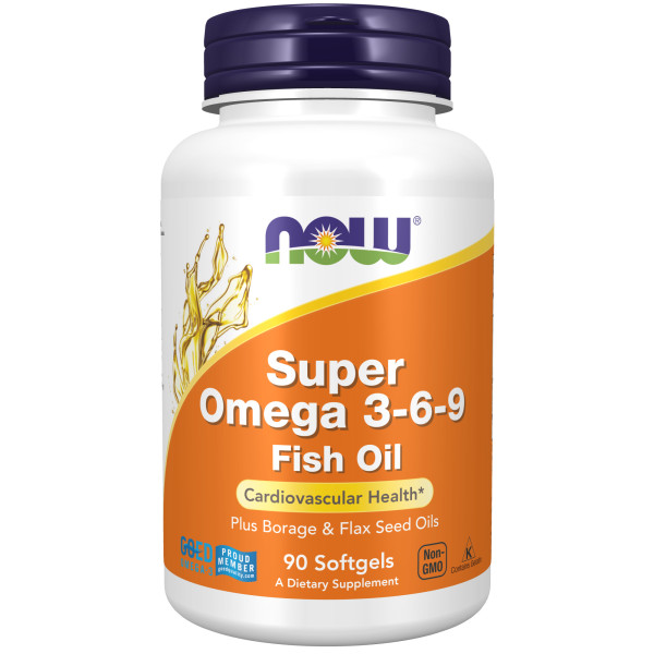 NOW Super Omega 3-6-9 1200 mg 90 softgels