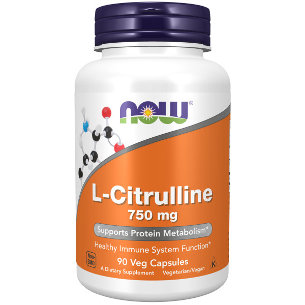 NOW L-Citrulline 750 mg 90 veg capsules