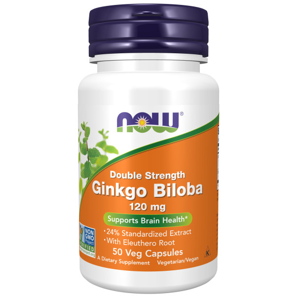 NOW Ginkgo biloba 120 mg 50 veg capsules