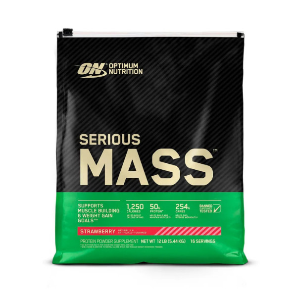 Optimum Nutrition Serious Mass 5440 grams (Клубника)