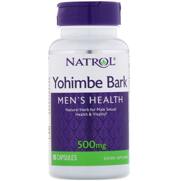 Natrol Yohimbe Bark 500 mg 90 capsules