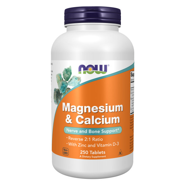 NOW Magnesium & Calcium 250 tablets