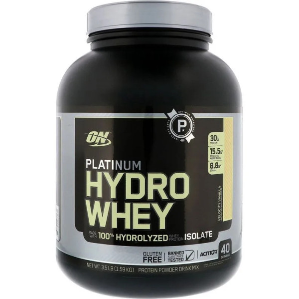 Optimum Nutrition Platinum HydroWhey 1590 grams (Ванильная скорость)