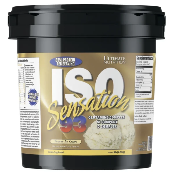 Ultimate Nutrition Iso Sensation 2275 grams (Банановое мороженое)