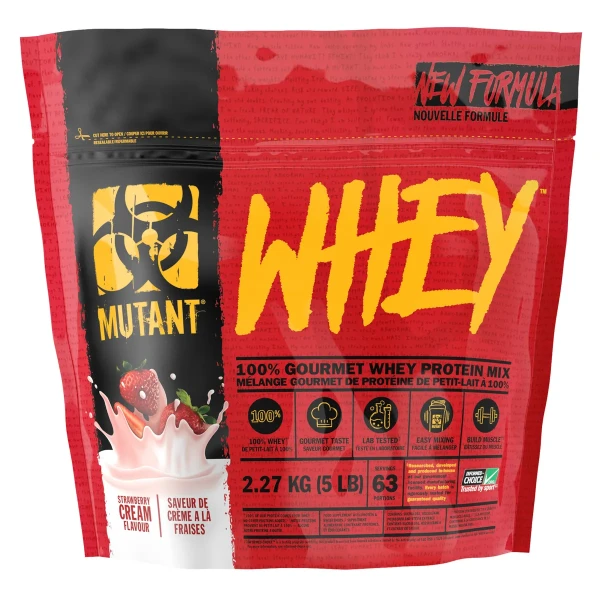 Mutant Whey 2270 grams (Клубничный крем)