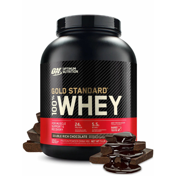 Optimum Nutrition Whey Protein Gold Standart 2270 grams (Двойной шоколад)