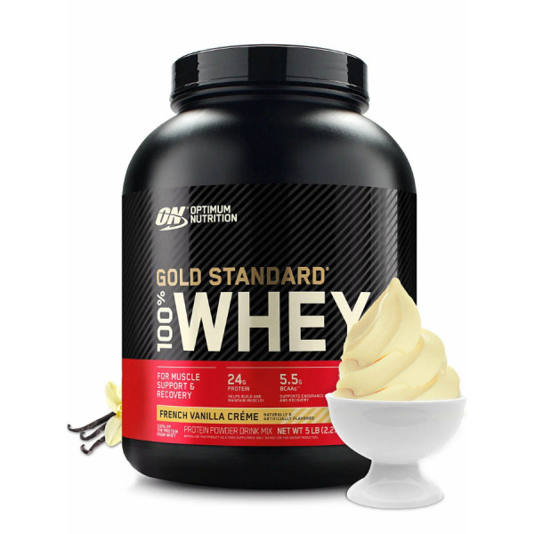 Optimum Nutrition Whey Protein Gold Standart 2270 grams (Французский ванильный крем)