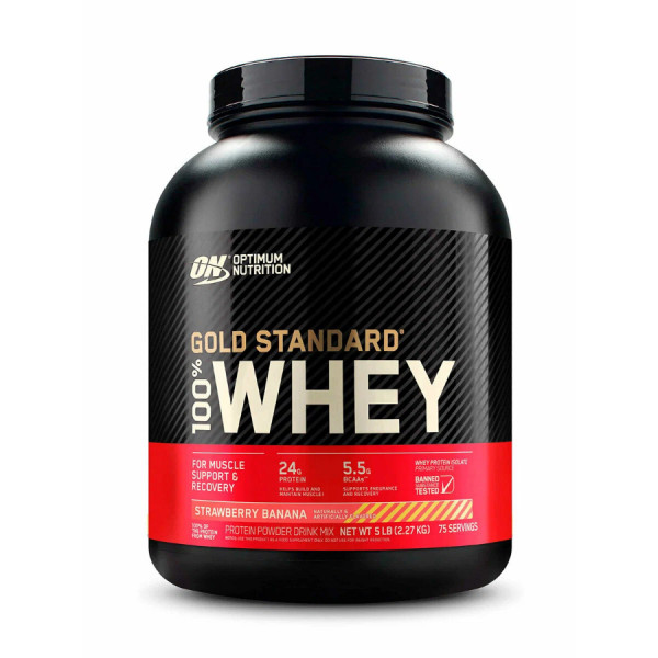Optimum Nutrition Whey Protein Gold Standart 2270 grams (Клубника - банан)
