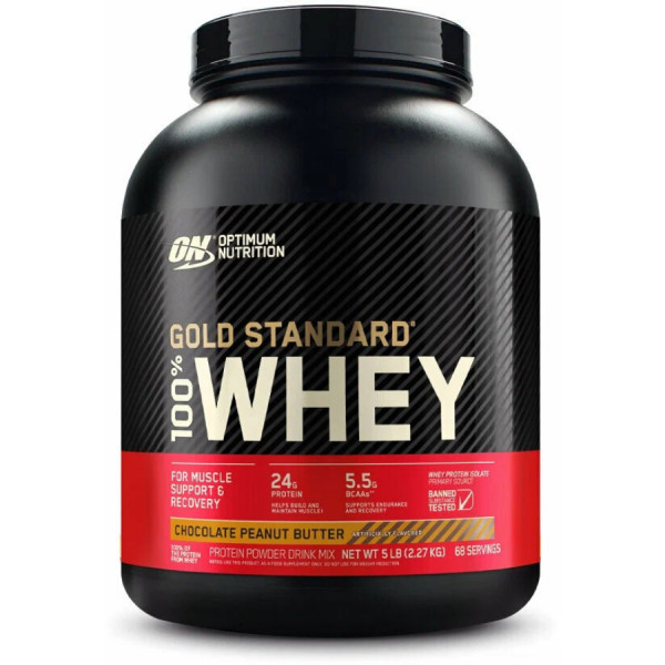 Optimum Nutrition Whey Protein Gold Standart 2270 grams (Шоколадно - арахисовое масло)