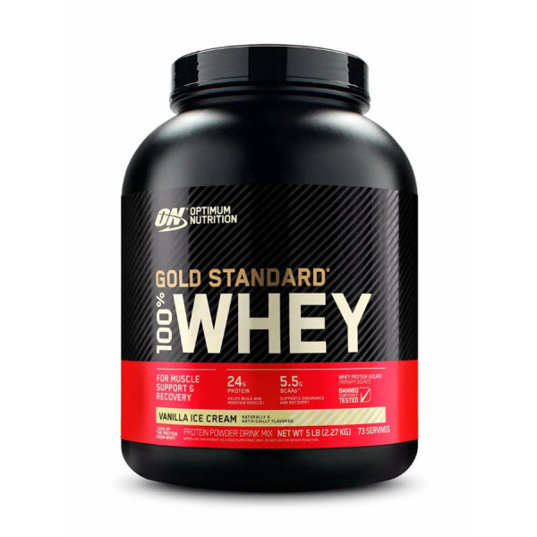Optimum Nutrition Whey Protein Gold Standart 2270 grams (Ванильное мороженое)