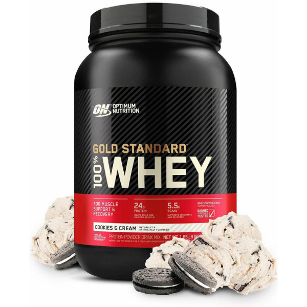 Optimum Nutrition Whey Protein Gold Standart 907 grams (Кремовое печенье)