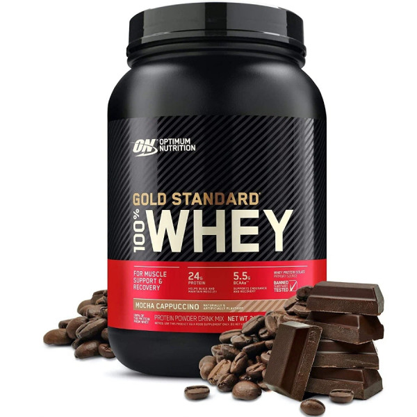 Optimum Nutrition Whey Protein Gold Standart 907 grams (Мокко капучино)