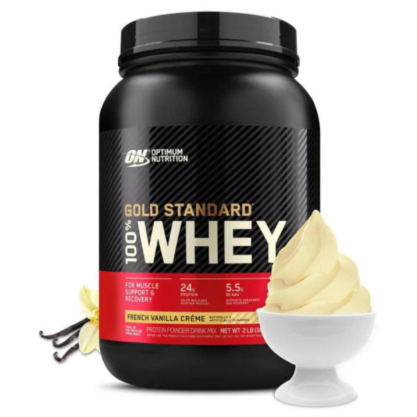 Optimum Nutrition Whey Protein Gold Standart 907 grams (Французский ванильный крем)