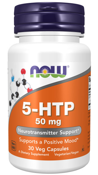 NOW 5-HTP 50 mg 30 veg capsules