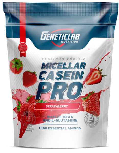 Geneticlab Casein 1000 grams (Клубника)