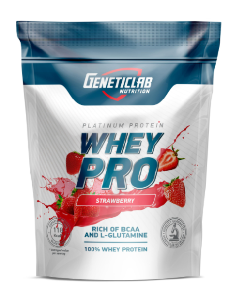 Geneticlab Whey Pro 1000 grams (Клубника)