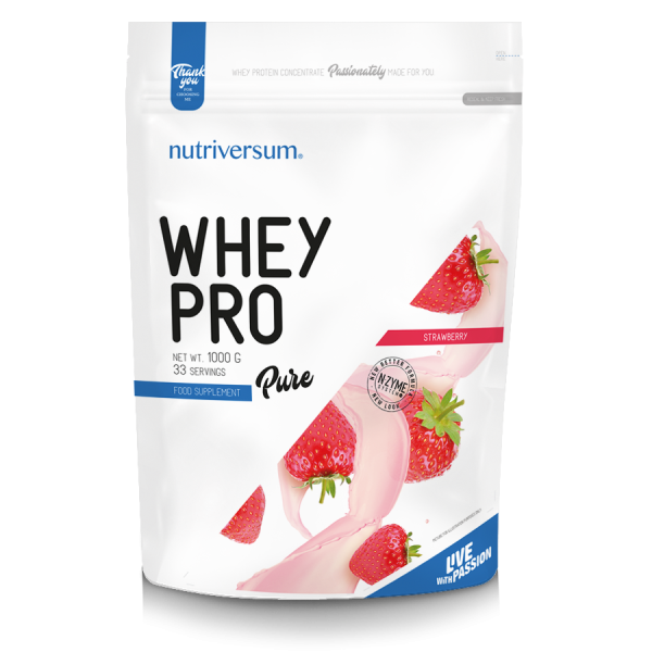 Nutriversum Whey Pro 1000 grams (Клубника)