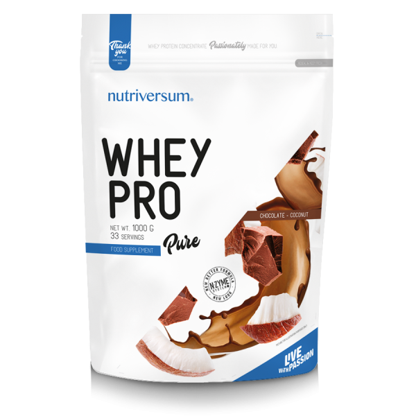 Nutriversum Whey Pro 1000 grams (Шоколад - кокос)