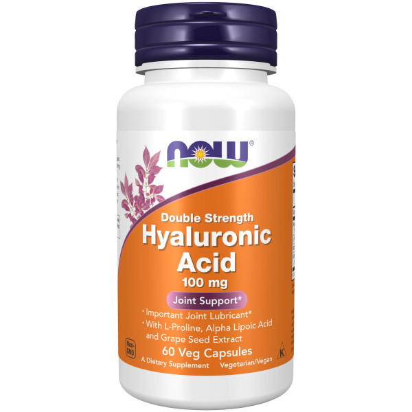 NOW Hyaluronic acid 100 mg 60 veg capsules