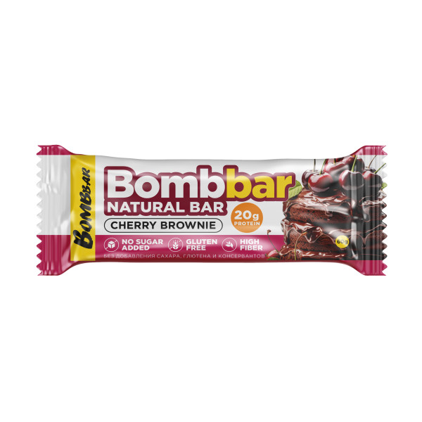 Bombbar Протеиновый батончик 60 grams (Вишневый брауни)