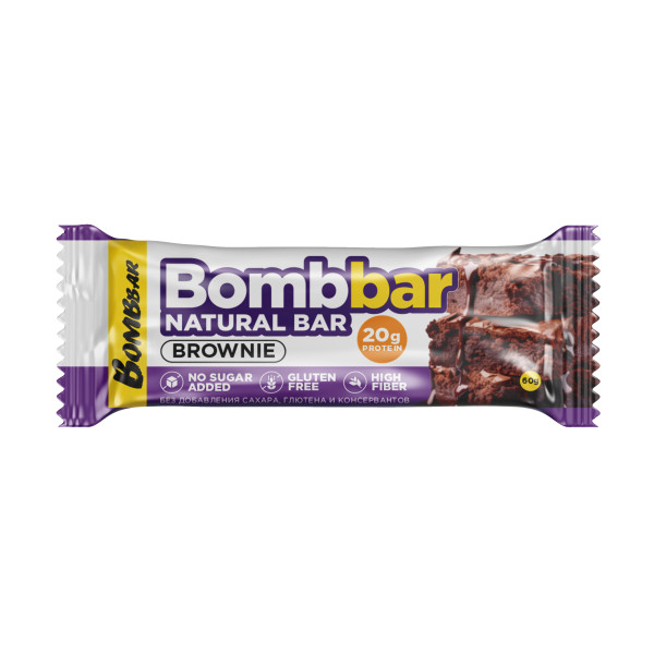 Bombbar Протеиновый батончик 60 grams (Брауни)