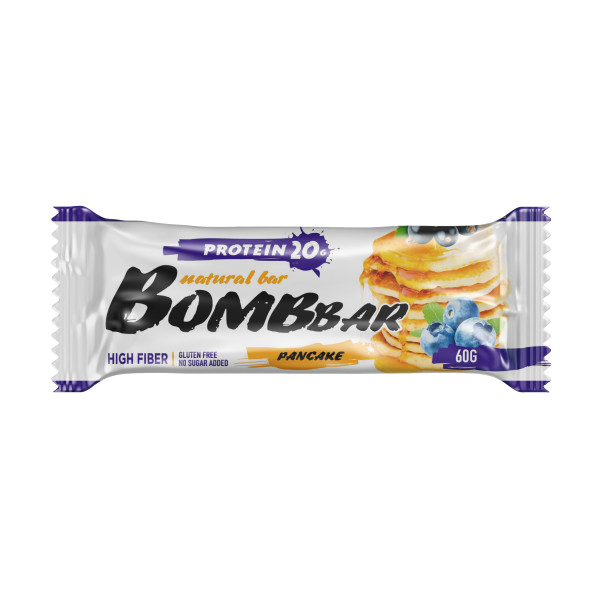 Bombbar Протеиновый батончик 60 grams (Смородиново-черничный панкейк)
