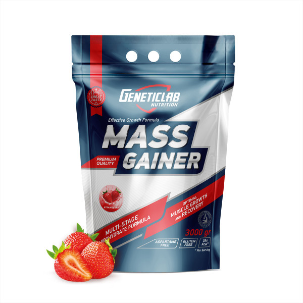 Geneticlab Mass Gainer 3000 grams (Клубника)