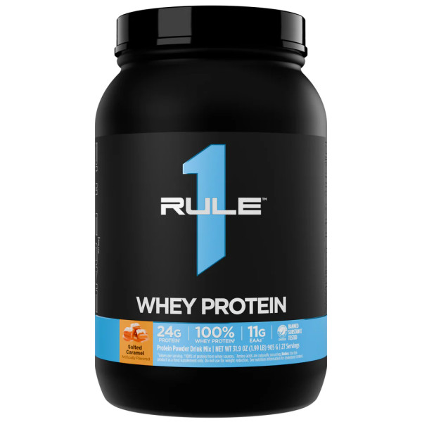 Rule1 Whey Blend 896 grams (Слабо - солёная карамель)