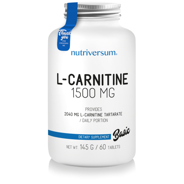 Nutriversum L-Carnitine 1500 mg 60 tablets