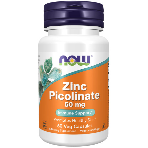 NOW Zinc Picolinate 50 mg 60 veg capsules