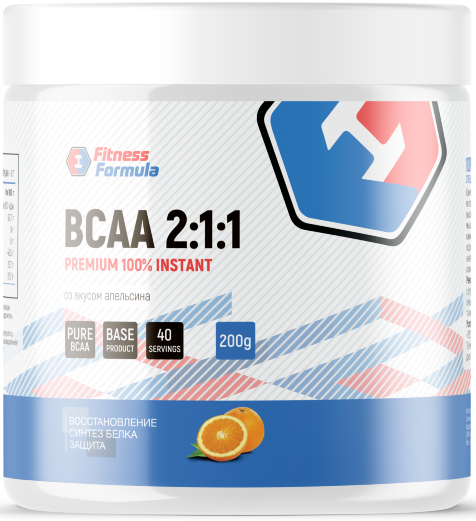 Fitness Formula BCAA 200 grams (Апельсин)