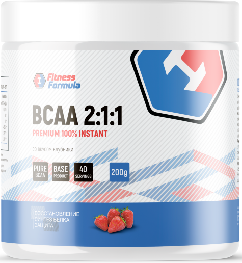 Fitness Formula BCAA 200 grams (Клубника)