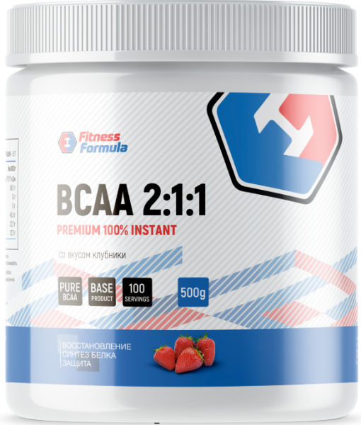 Fitness Formula BCAA 500 grams (Клубника)