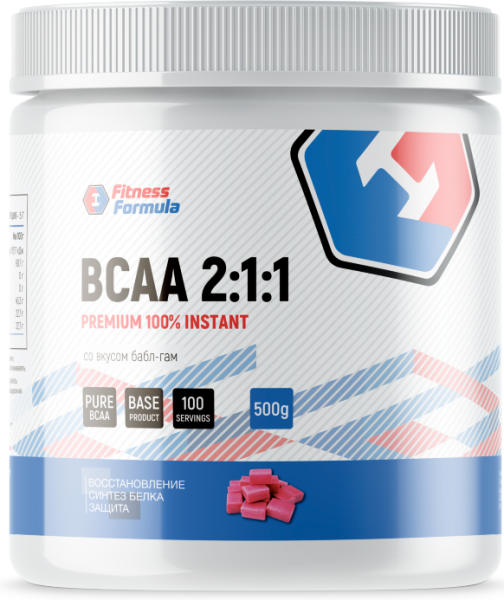 Fitness Formula BCAA 500 grams (Бабл Гам)