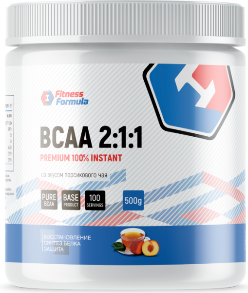 Fitness Formula BCAA 500 grams (Персиковый чай)
