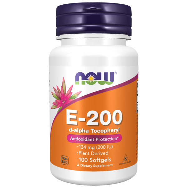 NOW E-200 d-alpha Tocopheryl 100 softgels