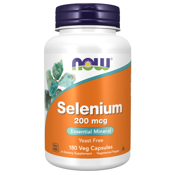 NOW Selenium 200 mcg 180 veg capsules