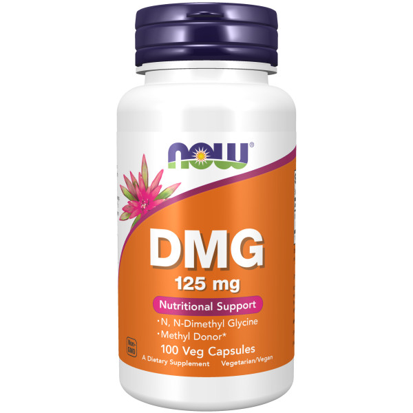 NOW DMG 125 mg 100 veg capsules
