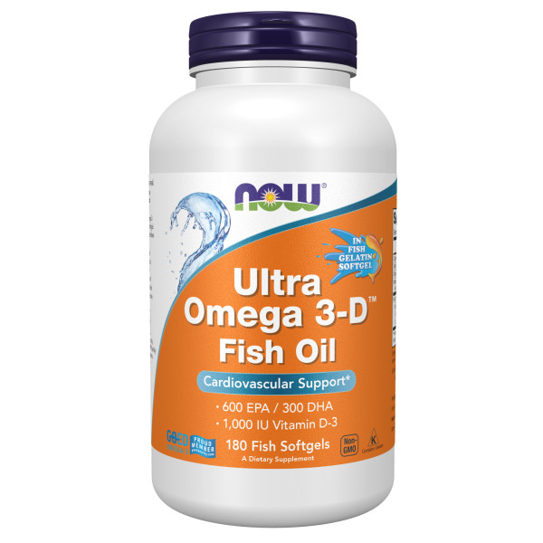 NOW Ultra Omega 3-D 180 softgels