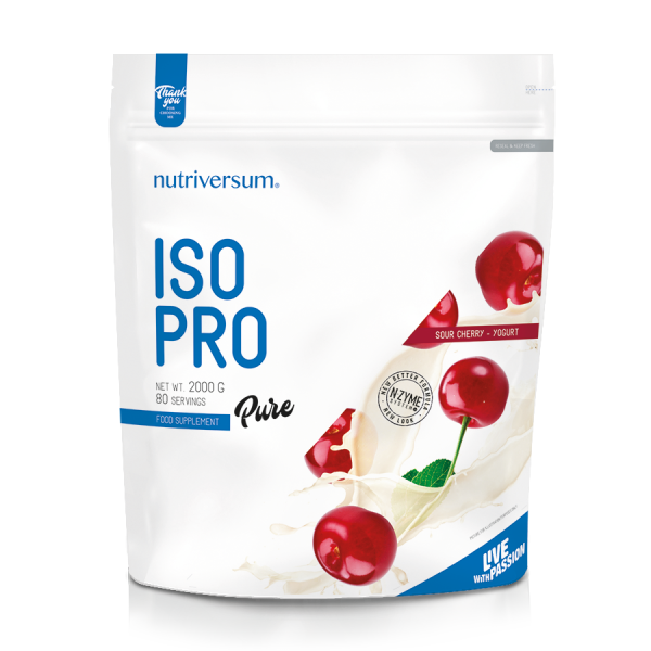 Nutriversum Протеин Изолят Дой ISO Pro 2000 грамм (Вишня-Йогурт)
