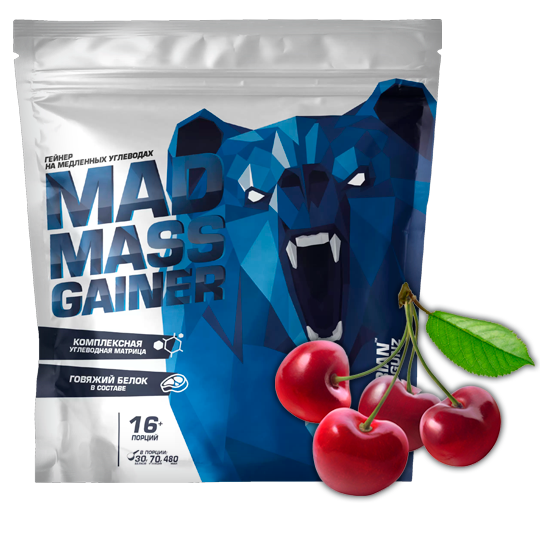 Siberian NutroGunz Mad Mass Gainer 2000 grams (Вишня)