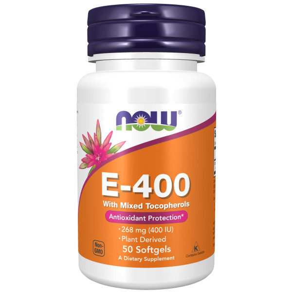 NOW E-400 Mixed Tocopherols 50 softgels