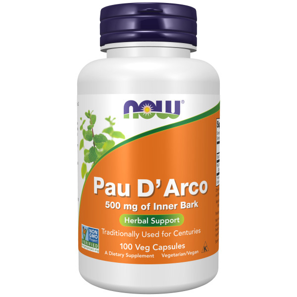 NOW Pau D'Arco 500 mg 100 veg capsules