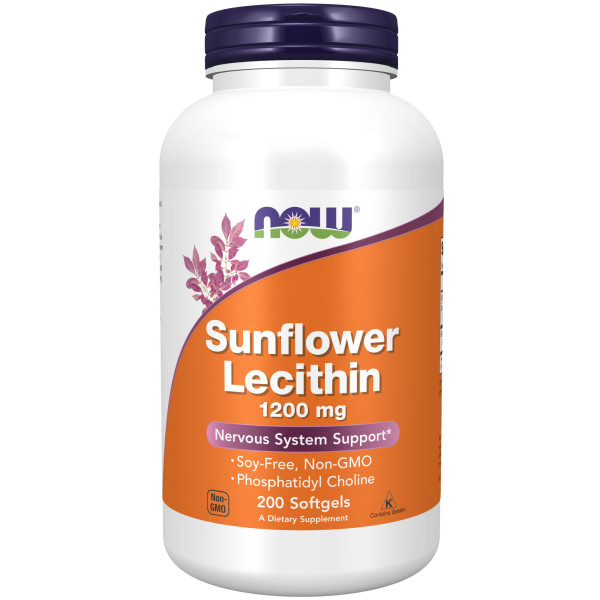 NOW Sunflower Lecithin 1200 mg 200 softgels