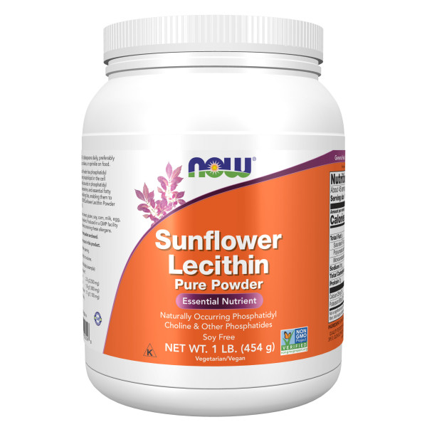 NOW Sunflower Lecithin pure powder 454 grams