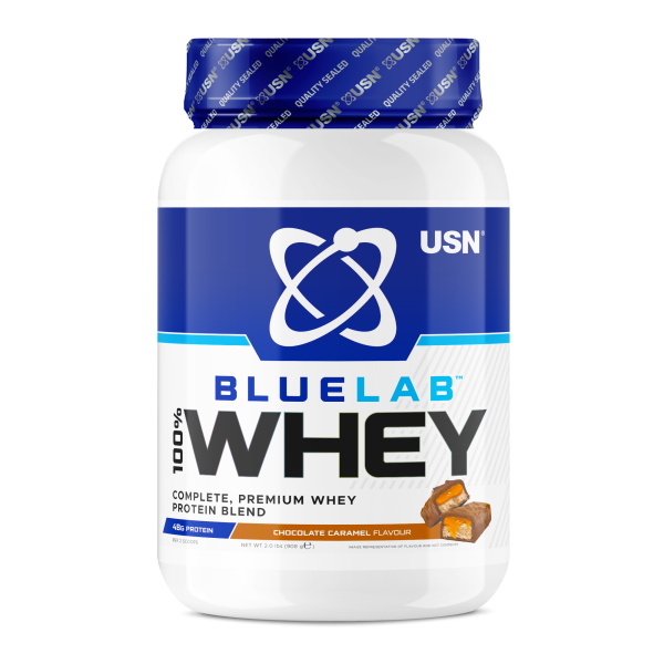 USN BlueLab Whey 908 grams (Карамель-шоколад)